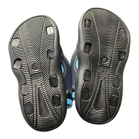 Skysole Boys Double Adjustable Strap Lightweight Sandals Blue Size 7-8 Medium - Picture 4 of 7
